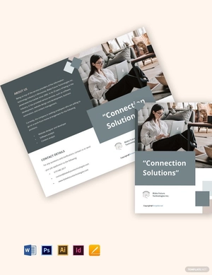 Creative Bi-Fold Work From Home Brochure Template