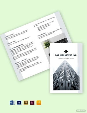 Work From Home Bi-Fold Job Brochure Template