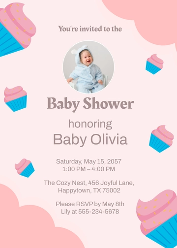 Free Photo Baby Shower Invitation Template to Edit Online