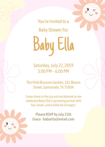 Free Baby Shower Card Designs Invitation Template to Edit Online