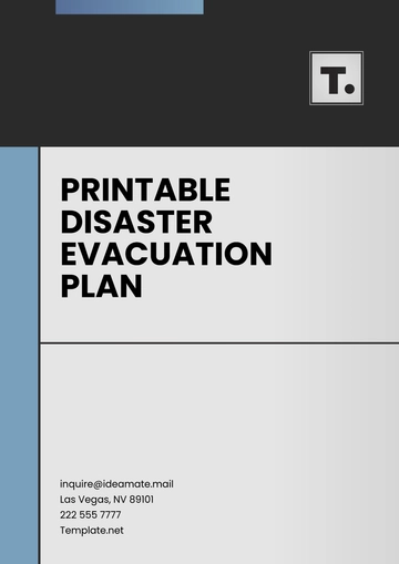 Free Printable Disaster Evacuation Plan Template to Edit Online