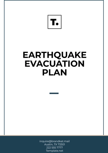 Free Evacuation Plan for Earthquake Template to Edit Online
