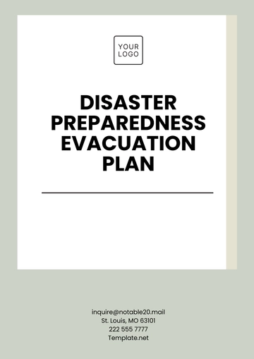 Free Disaster Preparedness Evacuation Template to Edit Online
