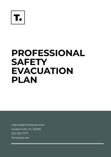 Free Professional Safety Evacuation Plan Template to Edit Online