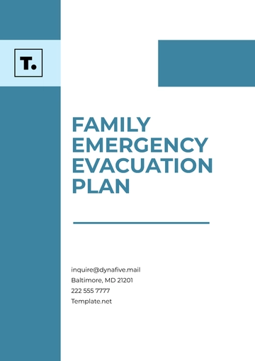 Free Family Emergency Evacuation Plan Template to Edit Online