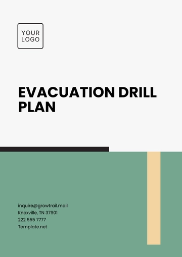 Free Evacuation Drill Plan Template to Edit Online