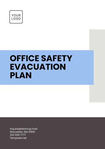 Free Office Safety Evacuation Plan Template to Edit Online