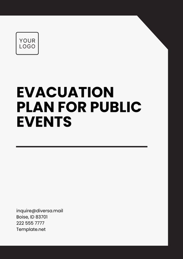Free Evacuation Plan for Public Events Template to Edit Online