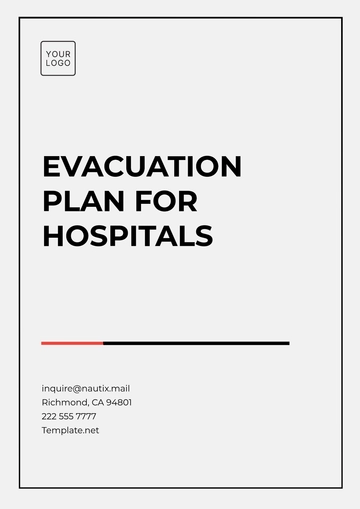 Free Evacuation Plan for Hospitals Template to Edit Online