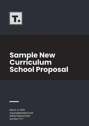 Free Sample New Curriculum School Proposal Template to Edit Online