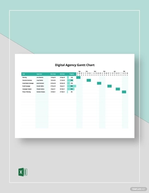 Digital Agency Gantt Chart Template