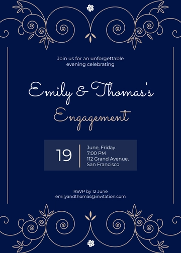 Free Custom Elegant Invitation Template to Edit Online
