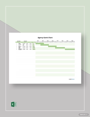 Sample Agency Gantt Chart Template