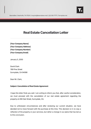 Free Real Estate Cancellation Letter Templates to Edit Online