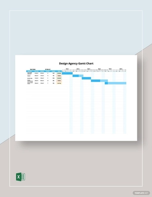 Design Agency Gantt Chart Template
