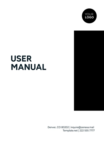 Free User Manual Template to Edit Online