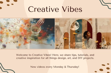 Free YouTube Banner Template to Edit Online