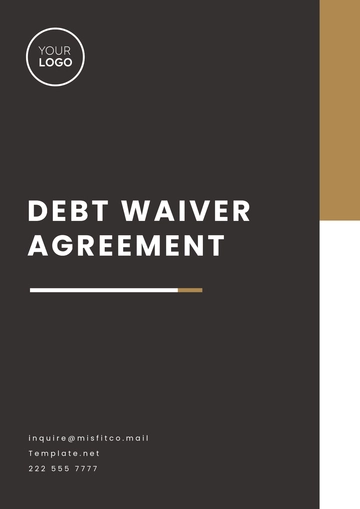 Free Debt Waiver Agreement Template to Edit Online