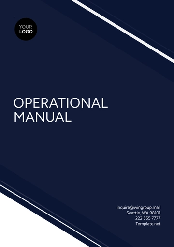 Free Operational Manual Template to Edit Online
