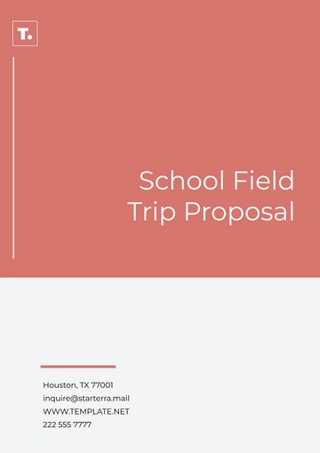 Free School Field Trip Proposal Template to Edit Online