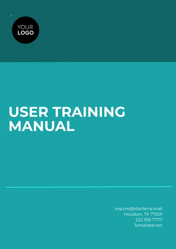 Free User Training Manual Template to Edit Online