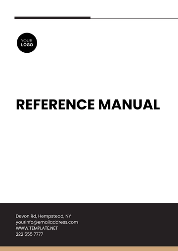 Free Reference Manual Template to Edit Online