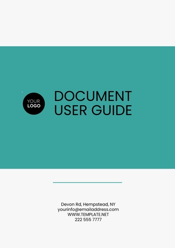 Free Document User Guide Template to Edit Online