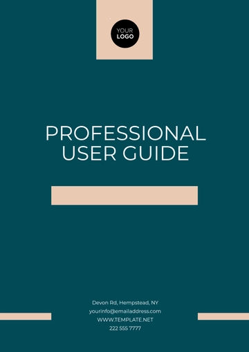 Free Professional User Guide Template to Edit Online