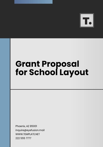 Free Grant Proposal for School Layout Template to Edit Online