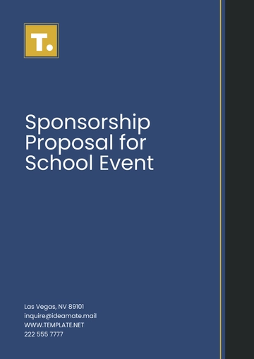 Free Sponsorship Proposal for School Event Template to Edit Online