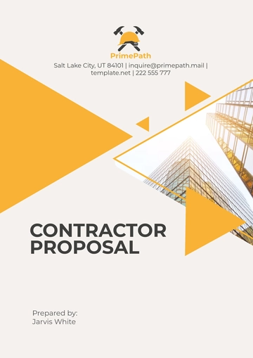 Free Contractor Proposal Template to Edit Online