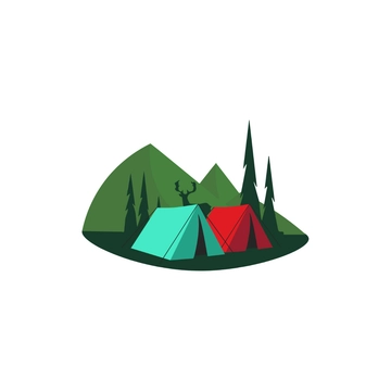 Free Colorful Camping Clipart to Edit Online