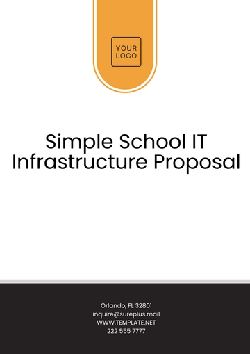 Free Simple School IT Infrastructure Proposal Template to Edit Online