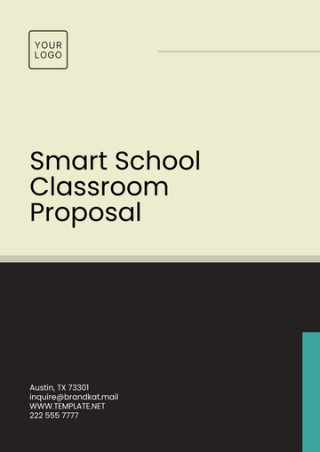 Free Smart School Classroom Proposal Template to Edit Online