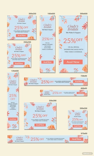 Bridal Shower Banner Sample Template