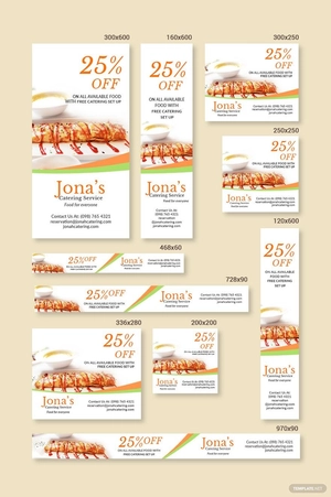 Catering Service Ads Banner Template