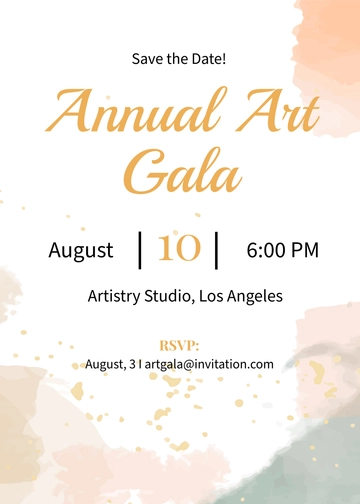 Free Design Elegant Invitation Template to Edit Online