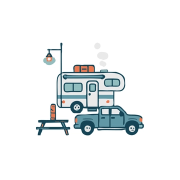 Free Camping Scene Clipart to Edit Online