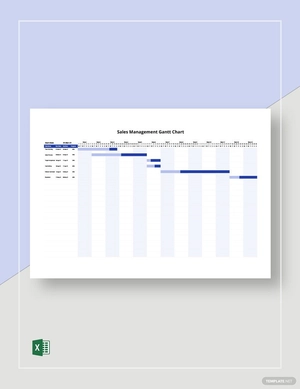Sales Management Gantt Chart Template