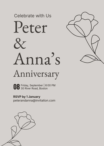 Free On A Budget Elegant Invitation Template to Edit Online