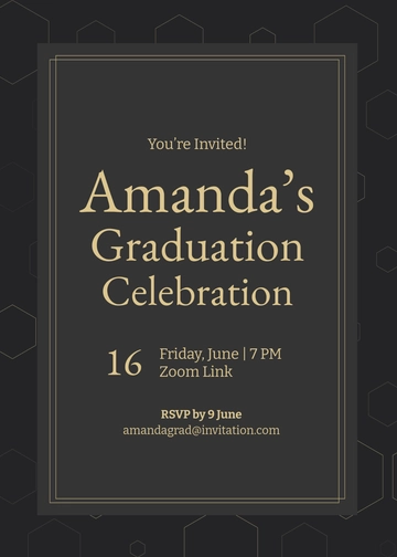 Free Digital  Elegant Invitation Template to Edit Online