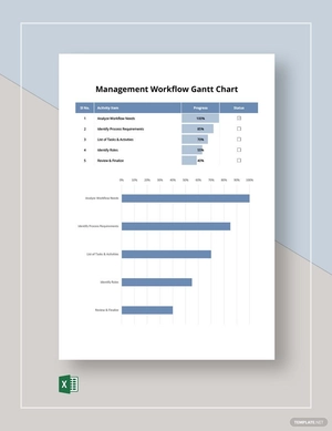 Management Workflow Gantt Chart Template