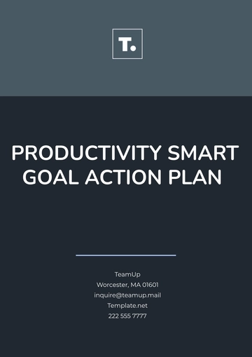 Free Productivity Smart Goal Action Plan Template to Edit Online