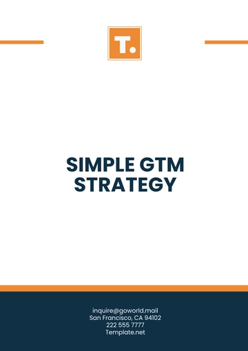 Free Simple GTM Strategy Template to Edit Online