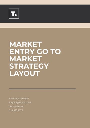 Free Market Entry Go to Market Strategy Layout Template to Edit Online