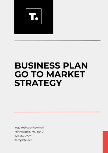 Free Business Plan Go to Market Strategy Template to Edit Online