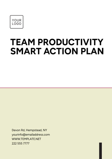 Free Team Productivity Smart Action Plan Template to Edit Online