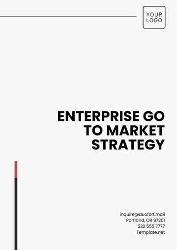 Free Enterprise Go to Market Strategy Template to Edit Online