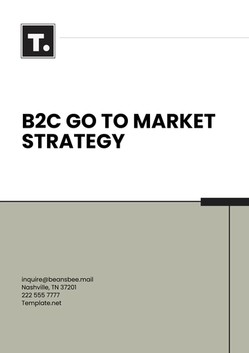 Free B2C Go to Market Strategy Template to Edit Online