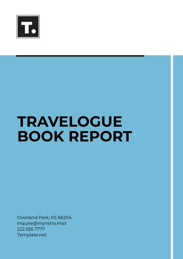 Free Travelogue Book Report Template to Edit Online